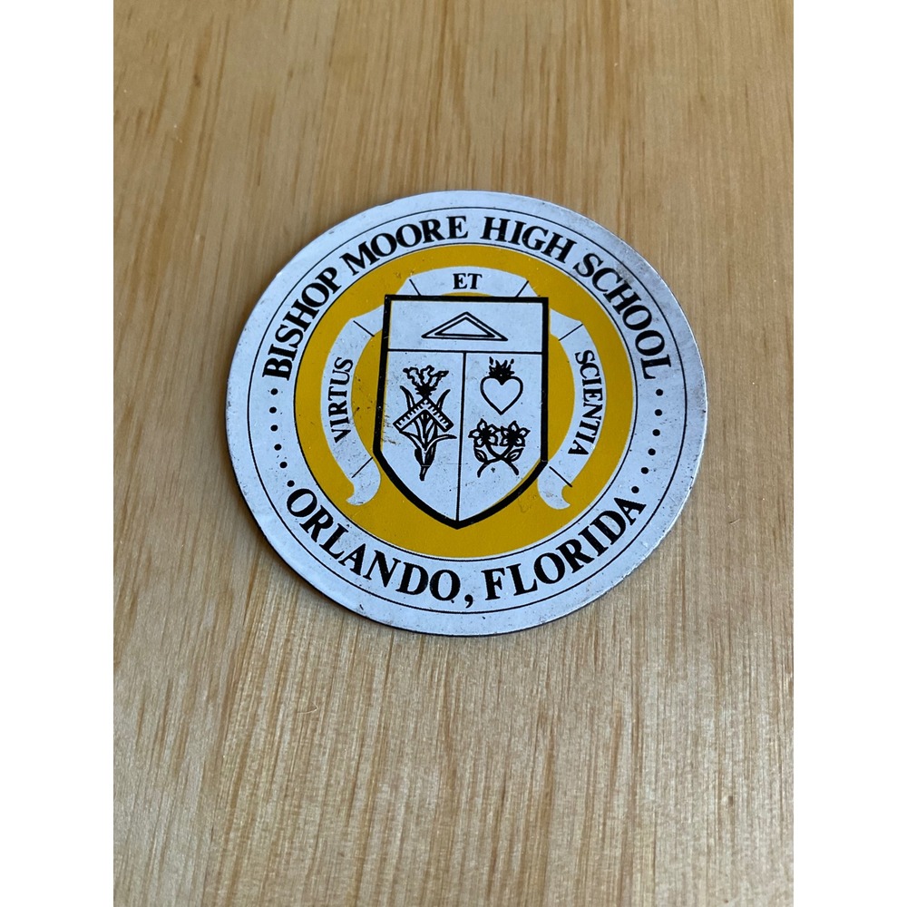 Bishop Moore High School Orlando Florida Circular Crest Magnet 2.5 Inch Logo